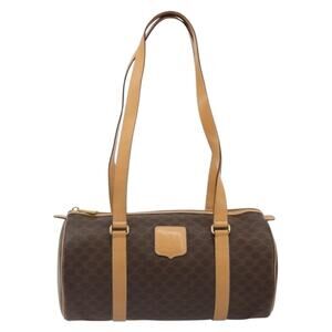 Celine Macadam Handbag Brown